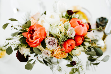 bouquet of flower on a table