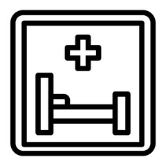 Obraz premium cross line icon