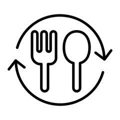 Eating behavior icon