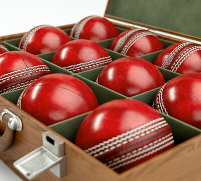 Cricket Balls In Display Box