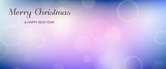 Bokeh background with New Year inscription