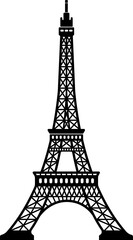 Fototapeta na wymiar Eiffel tower - France , Paris / World famous buildings illustration / png