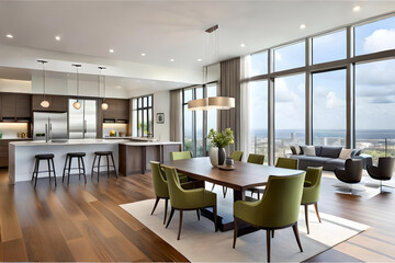 Contemporary Open Floor Plan