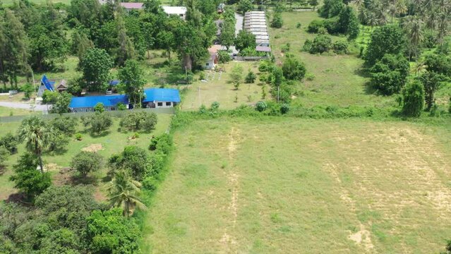 Open Property land in Sam Roi Yot rural Thailand with ocean in background