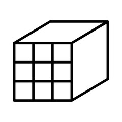 Cubic puzzle icon