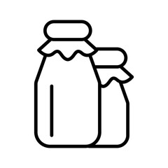Milk bottle icon