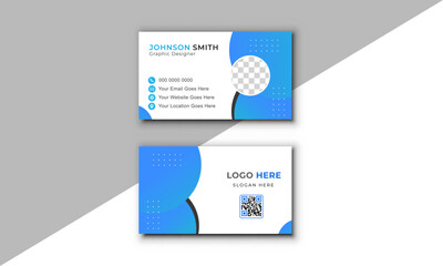 Creative and simple looking business card for infographic.