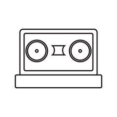 cassette icon vector