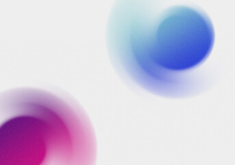 Blurred blue and purple circle background grain effect abstract background concept illustration paper texture blank space