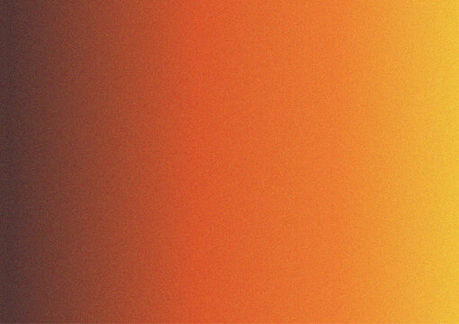 Orange background. Gradient. Grain effect. Free space frame background concept.