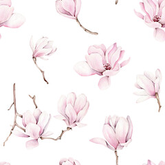 pink magnolia flowers