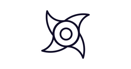 tropical cyclone icon. Thin line tropical cyclone icon from weather collection. Outline vector isolated on white background. Editable tropical cyclone symbol can be used web and mobile