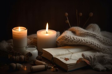 Cozy candles book tool. Generate Ai