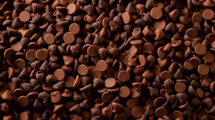 Chocolate chips background, Generative AI