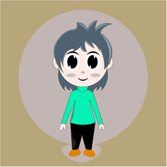 original boy chibi character