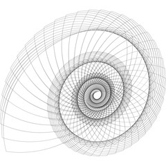 black and white spiral