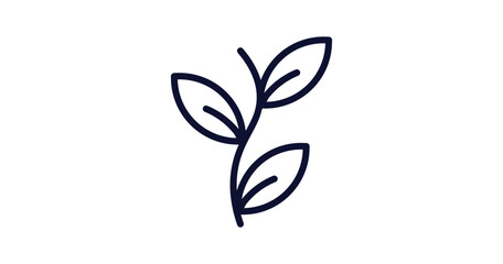 perfoliate icon. Thin line perfoliate icon from nature collection. Outline vector isolated on white background. Editable perfoliate symbol can be used web and mobile