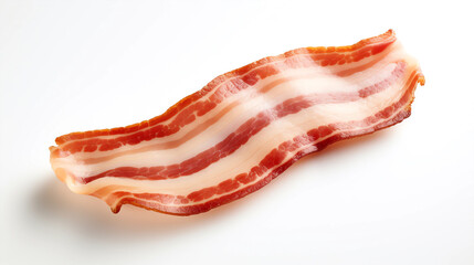 Bacon meat on a white background
