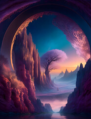 fantasy portrait of sunrise