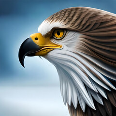 Close up of an eagle's eye