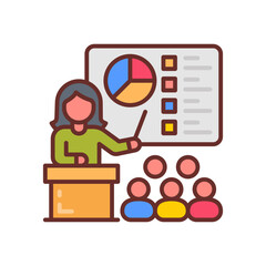 Training icon in vector. Illustration