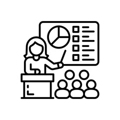 Training icon in vector. Illustration