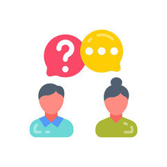 Consultation icon in vector. Illustration