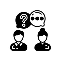 Consultation icon in vector. Illustration