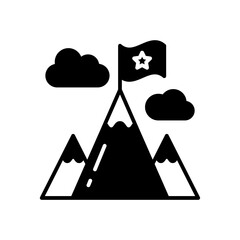 Goal icon in vector. Illustration