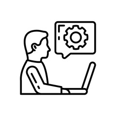 Expert Advice icon in vector. Illustration