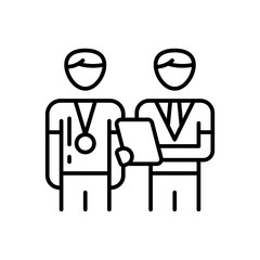  Mentorship icon in vector. Illustration