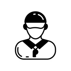 Trainer icon in vector. Illustration