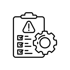 Fototapeta premium Risk Management icon in vector. Illustration