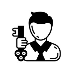 Key Person icon in vector. Illustration