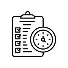 Time Management icon in vector. Illustration