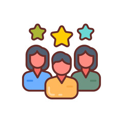 Team icon in vector. Illustration