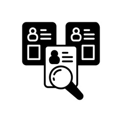Recruiting icon in vector. Illustration