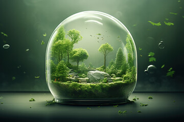 earth in glass