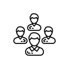 Human Resource icon in vector. Illustration