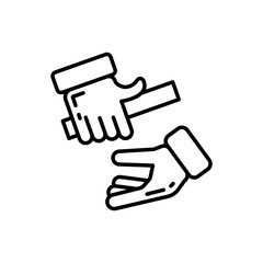 Succession planning icon in vector. Illustration