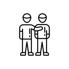 Empathy icon in vector. Illustration