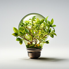 100% green electricity, eco poster concept, ai generative