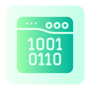 binary code gradient icon