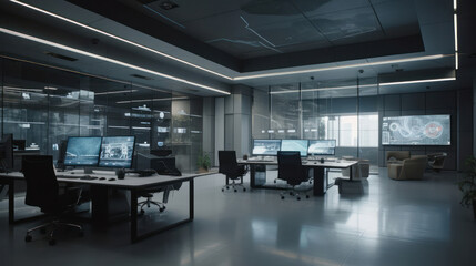 a modern office that invites you to work and creates a comfortable feeling