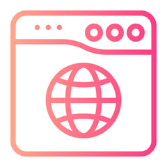 browser gradient icon