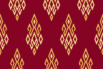 Pink Cross stitch colorful geometric traditional ethnic pattern Ikat seamless pattern border abstract design for fabric print cloth dress carpet curtains and sarong Aztec African Indian Indonesian 