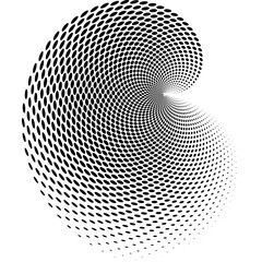 black and white spiral