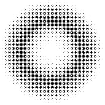 abstract halftone dots