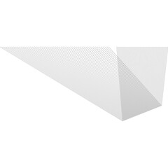 Paper plane isolated on white. Angles