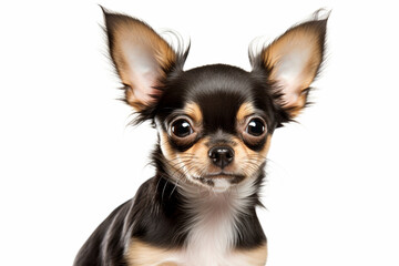 Portrait of Chihuahua  dog on white background